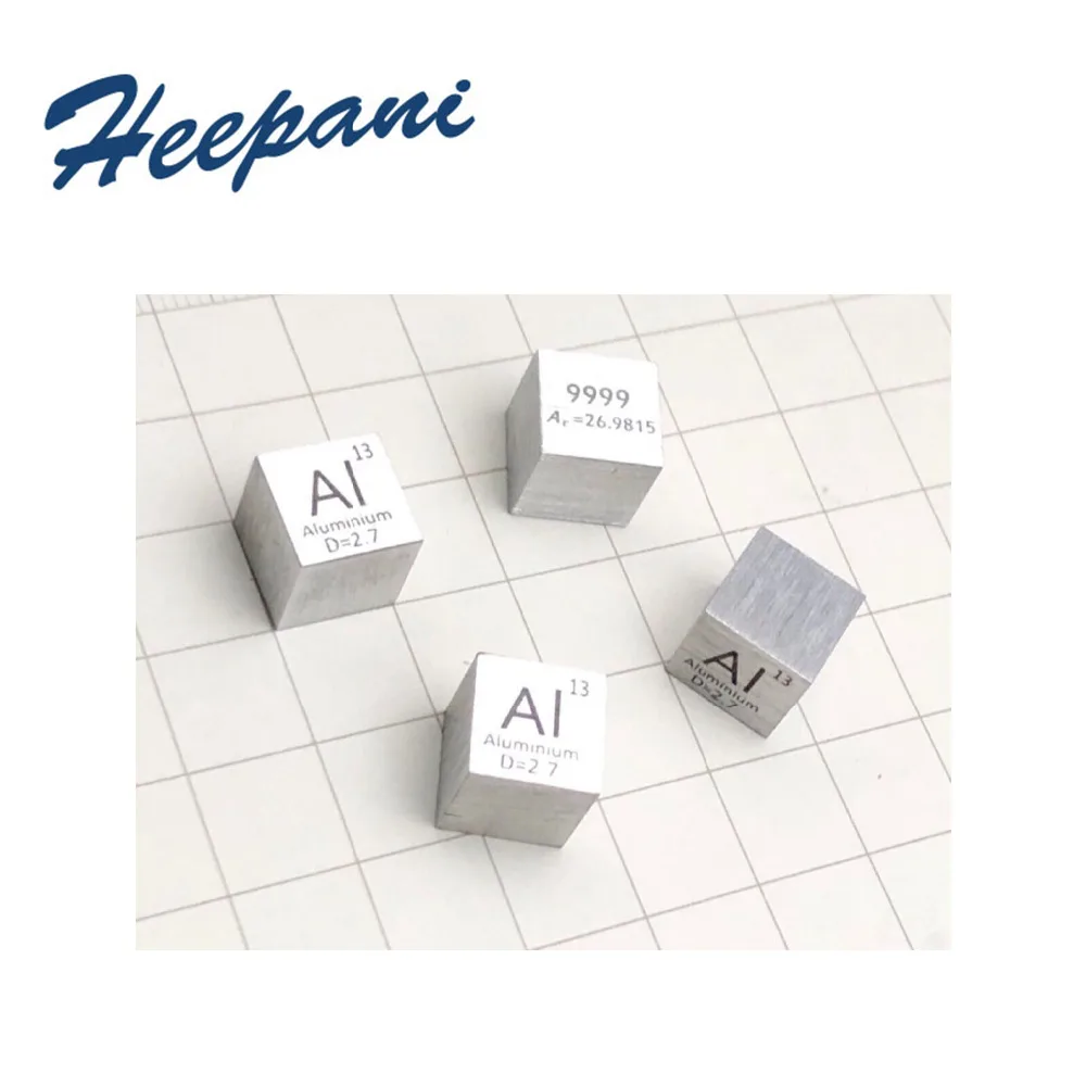 Free shipping aluminum metal cube element periodic table with 99.99% purity 10mm 2.9g 4N Al (4)