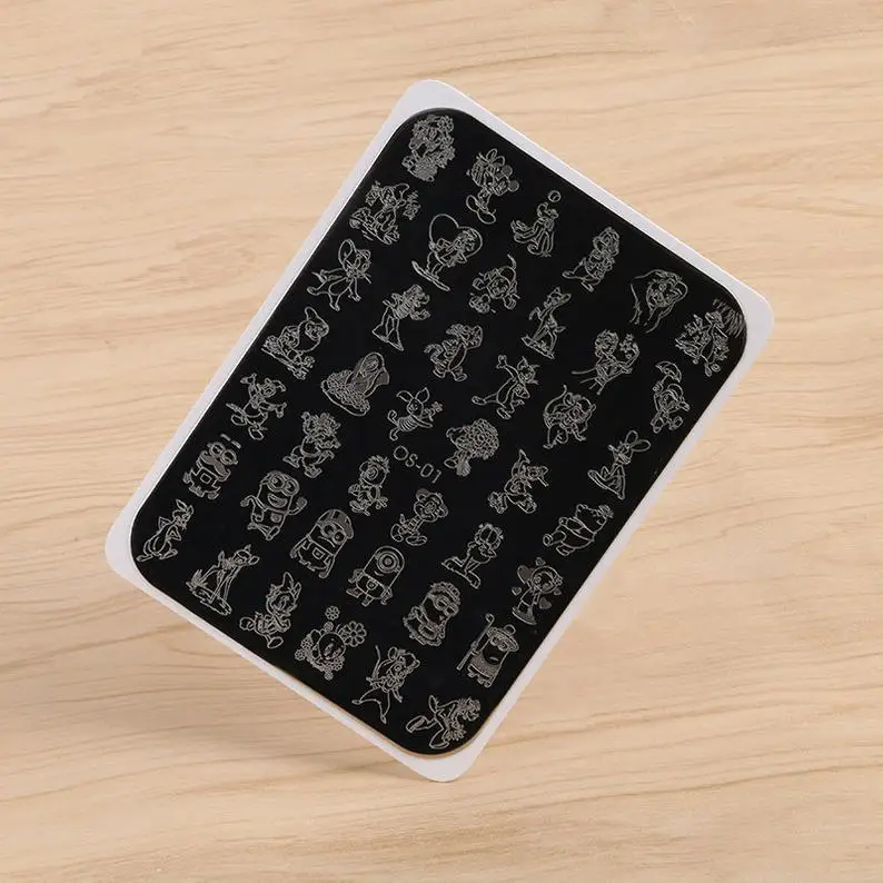 1PC**9.5X14.5cm Nail Art Stamping Plate 304 Stainless Steel Templates  Plates Image--Unique Design/Lace design nail Stamp Plate