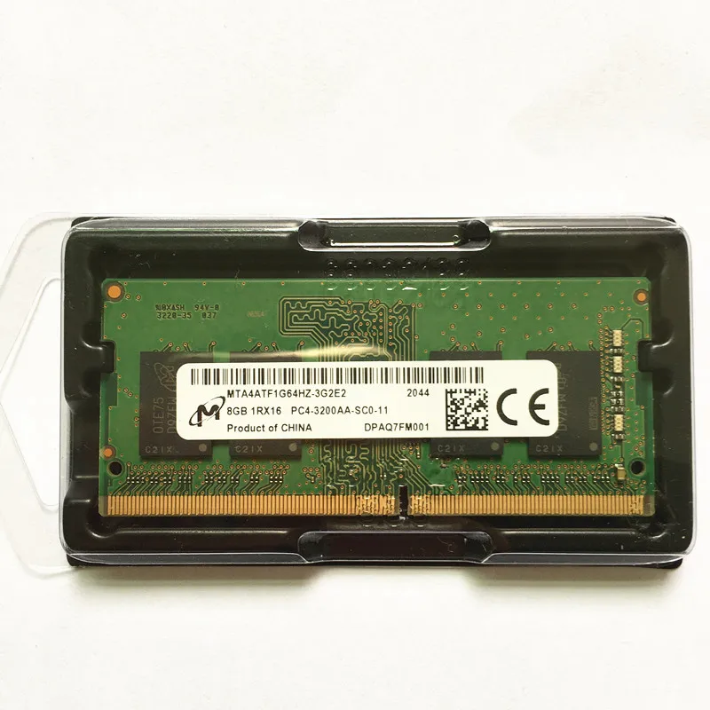 Micron DDR4 8GB 3200MHz laptop ram 8GB 1RX16 PC4-3200AA-SC0-11