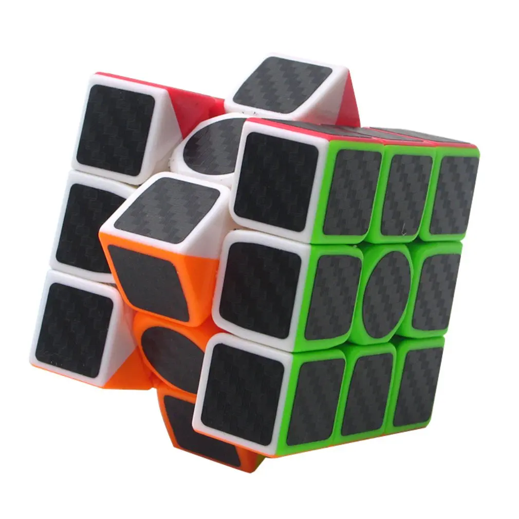 Black Carbon Fiber Series Magic Cube 2Nd Order 3Rd Order Pyramid Magic Cube Combination Children'S Educational Toys