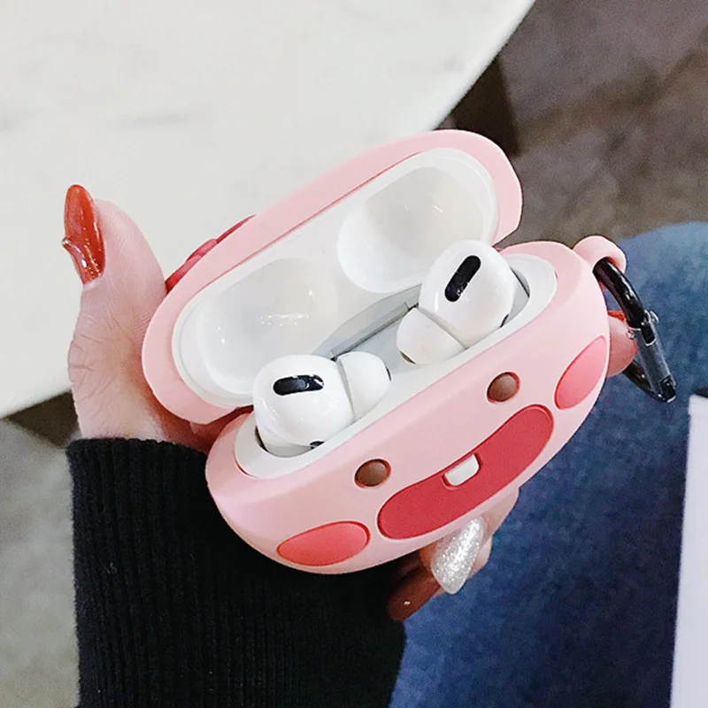 Чехол для наушников с 3D фруктовым персиком для AirPods pro 3, bluetooth-гарнитура, зарядная коробка, милый мягкий силиконовый чехол с кольцом на ремешке