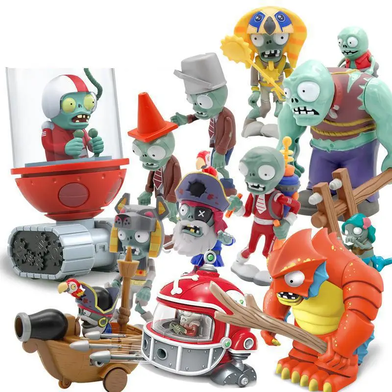 

Plants vs. Zombies Children's Toy Accessories Bulk Barricade Iron Barrel Sun God Cowboy Xinjiang Corpse Doll Hand