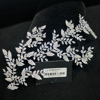 

New Rhinestone Zircon Custom Made Silver/Gold Tiara Flowers Hairband Royal Bridal Wedding Dressing Crown Accessory Women Jewelry