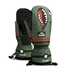 Новые лыжные перчатки для женщин и мужчин толстые водонепроницаемые Нескользящие дышащие Теплые сноубордские варежки