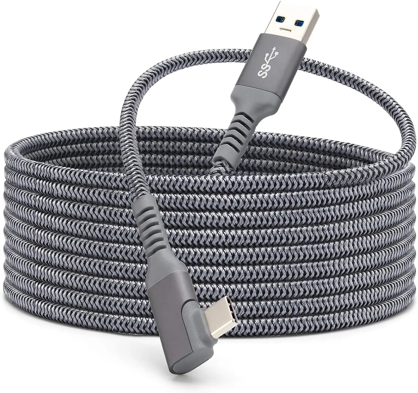 5/6 Meter Fast Charging Durable Link Cable Portable Gaming PC 90 Degree Angle Head USB 3.0 to Type-C For Oculus Quest 2 | Электроника