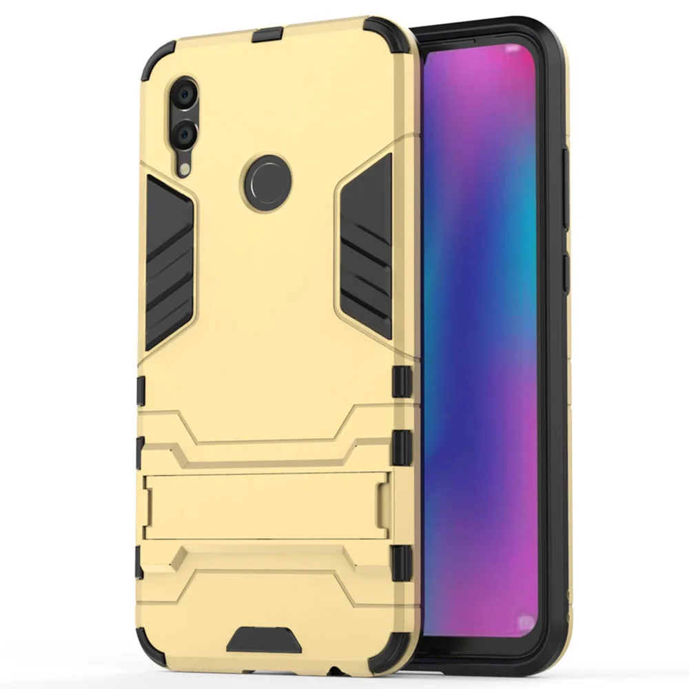 Для huawei P Smart чехол Роскошный Железный человек Стенд чехол жесткий Броня+ Мягкий Силиконовый ТПУ чехол для huawei P Smart Plus
