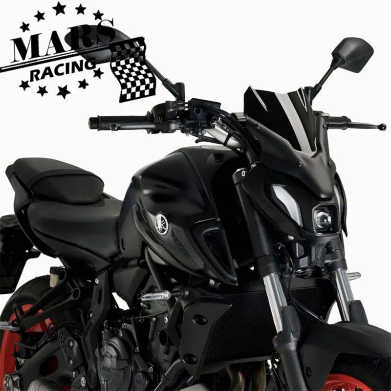 Для YAMAHA NEW MT07 MT-07 FZ07 mt07 2021 2022 мотоциклетный лобовое стекло алюминиевый комплект