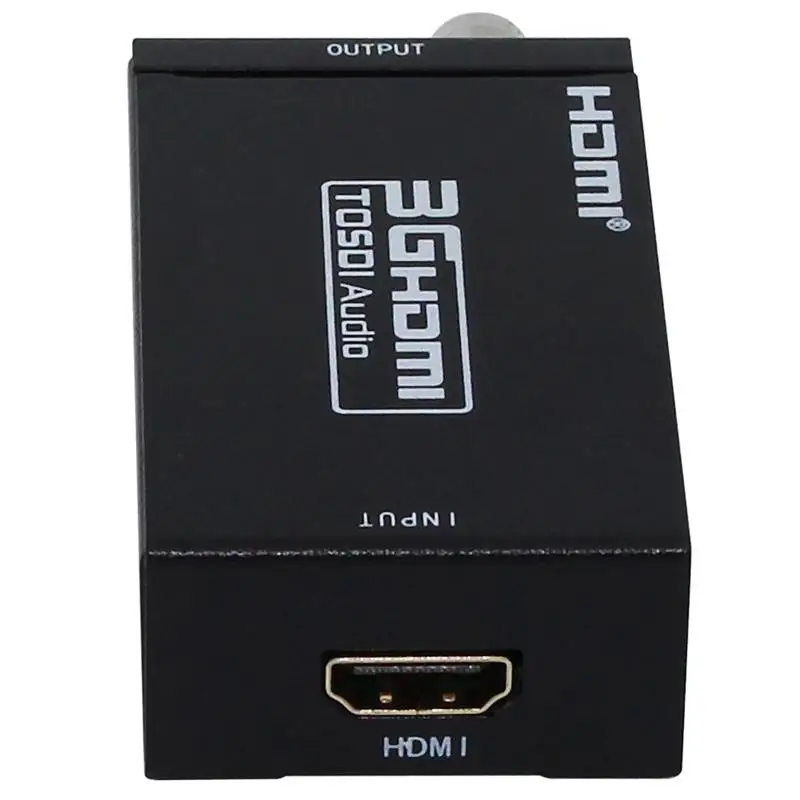 Черный Мини Размер 1080P 3g BNC SDI в HDMI конвертер адаптер Поддержка SD/HD-SDI/3G-SDI сигналы, показывающие мультимедиа ЕС разъем
