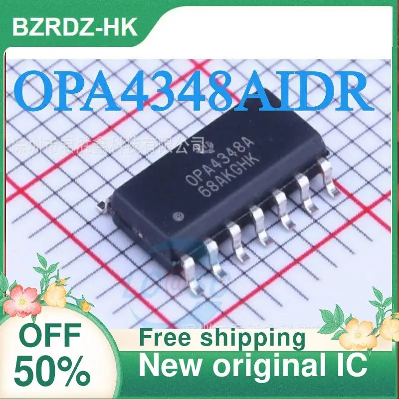 

10 шт. OPA4348AIDR SOP-8 новый оригинальный IC