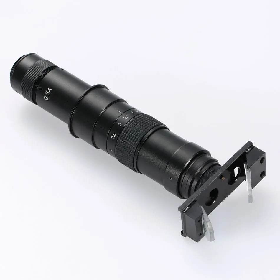 US $110.50 Electronic Monocular Video Microscope CMount Zoom Lens 07X45X 2D 3D Inspection Magnifier for HDMI VGA USB Industrial Camera