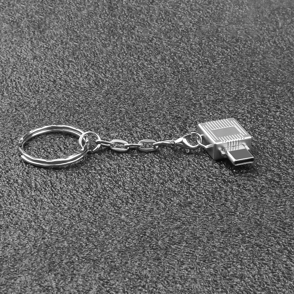 Kebidu mini type C USB 3,0 Стандартный Micro SD TF считыватель карт памяти для Macbook или смартфона с интерфейсом type C брелок