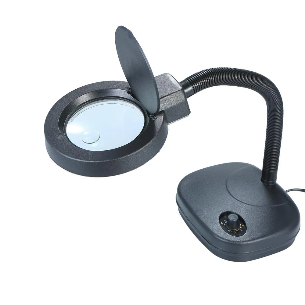 bench magnifier with light