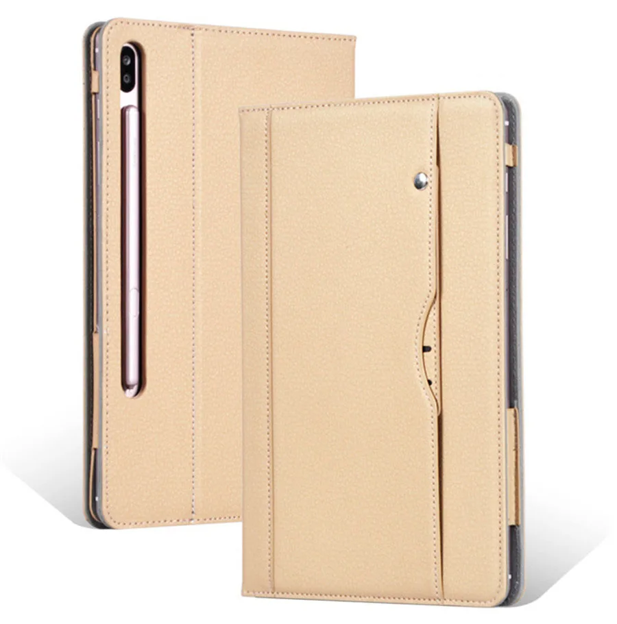 Чехол для samsung Galaxy Tab S6 10,", деловой чехол из искусственной кожи, умный чехол, держатель для рук, подставка для samsung Tab S6 T860 T865 чехол