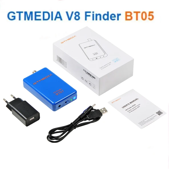 GTmedia V8 Finder BT05 Поддержка android и ios система 1080p bluetooth спутниковый искатель литий