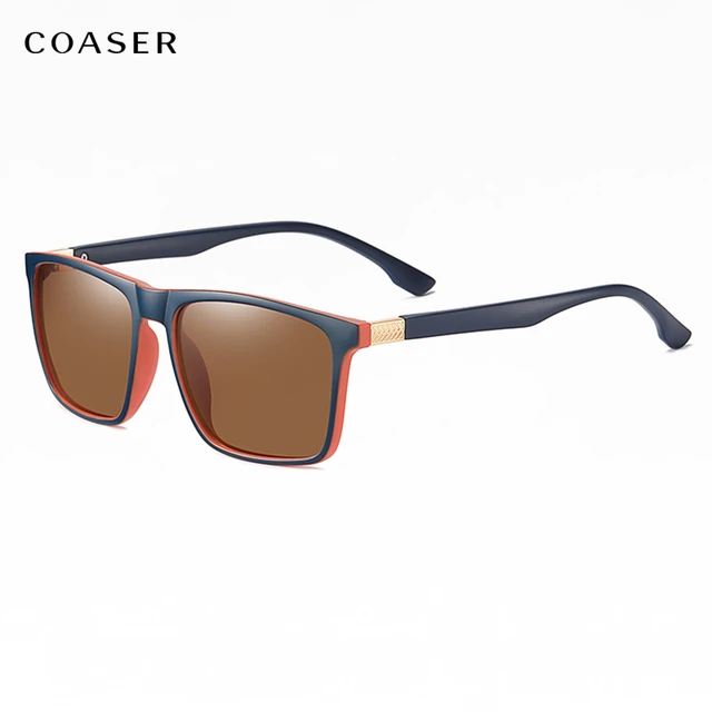 Brand Classic Square Polarized Sunglasses Men's Driving Male Sun