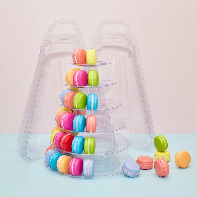 4/6 Layer Macarons Display Tower Cupcake Tower Rack Holder Cake Stand Birthday Party Wedding Decoration Tools