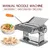 

2-4mm Manual Pasta Machine 2 Flat Blades Noodles Cutting Maker 6 Gear For Household Stainless Steel ABS Pastas Cutter