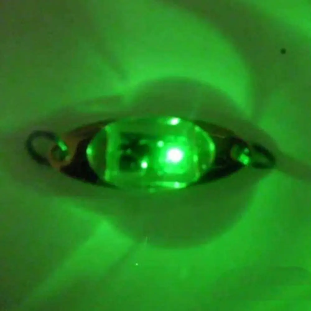 Artificial LED Underwater Eye Shape Fishing Lure Attract Bait Fish Light Lamp