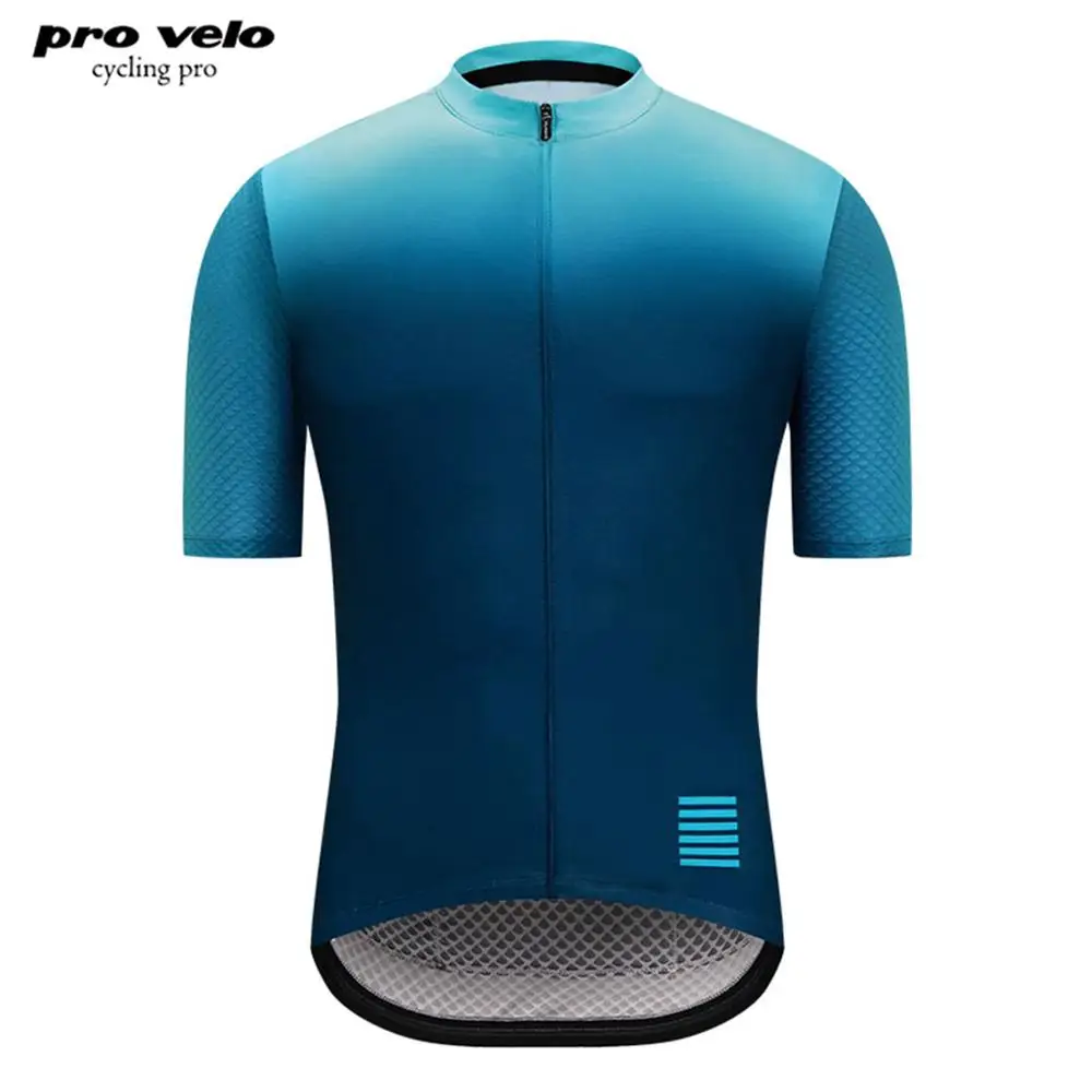 

Summer Men's Blue Discoloration Short Sleeve Cycling Jersey Shirt Clothing Outdoor Mountain Road Bike Triathlon Bicycle Clothes