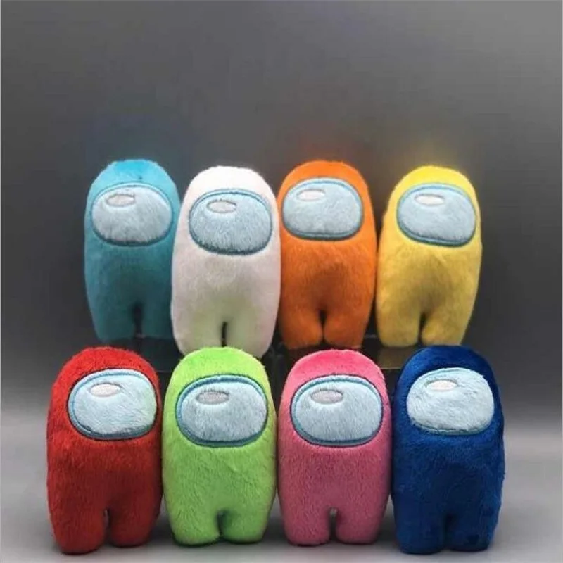 

1 lot of 5pcs 10cm Cute Among Us Plush Toys Animal Among Us Game Stuffed Doll Kawaii Figure Peluche Brinquedos Christmas Gift