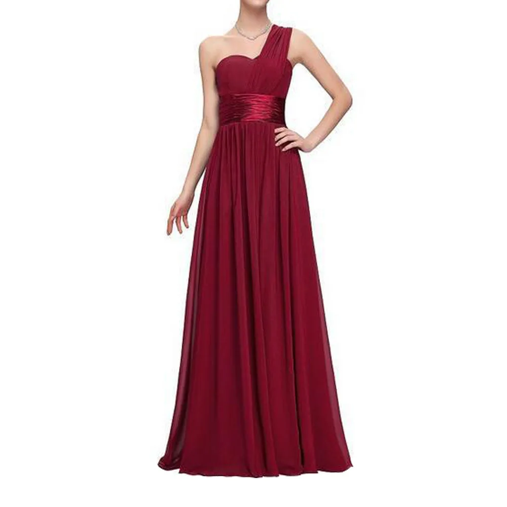 Chiffon Prom Dress Evening Costume Gown Women Maxi Real Image High Quality | Свадьбы и торжества