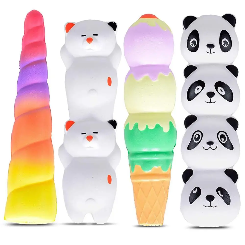 Kawaii Cat флеш накопитель в виде единорога Cap Squishy медленно Восстанавливающий форму