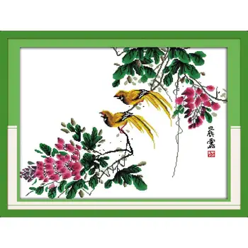 

Joy Sunday The Morning Dew Cross Stitch Kits Embroidery Needlework Sets 11 &14CT DIY Cross Stitch Cotton Decorations for Home