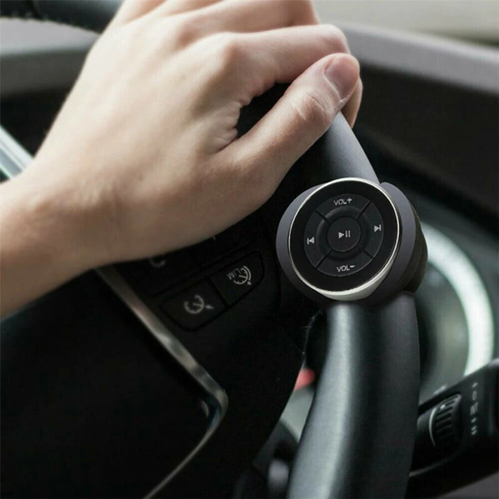 Bluetooth пульт дистанционного управления автомобильный руль беспроводной пульт дистанционного управления Bluetooth медиа-Кнопка MP3 Воспроизведение музыки