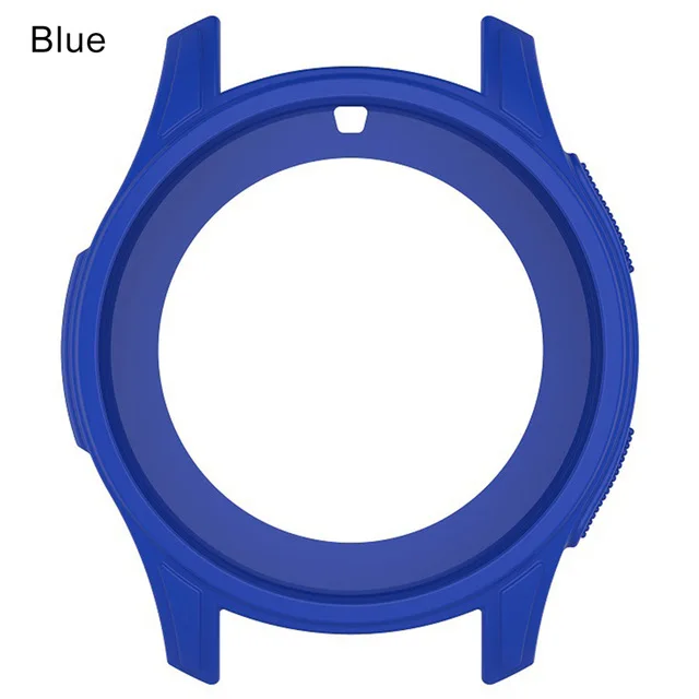 Чехол gear S3 Frontier для samsung Galaxy Watch 46 мм S3 smart watch силиконовый чехол Защитный протектор Аксессуары для часов - Цвет: Navy Blue
