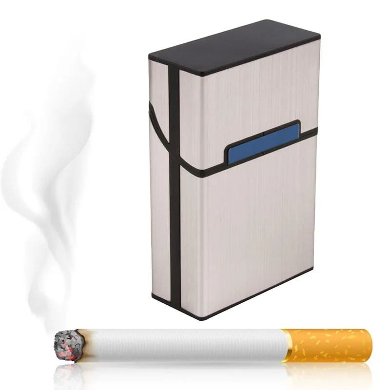 Sleek Waterproof Aluminum Tobacco Case - Portable Pocket Storage Container
