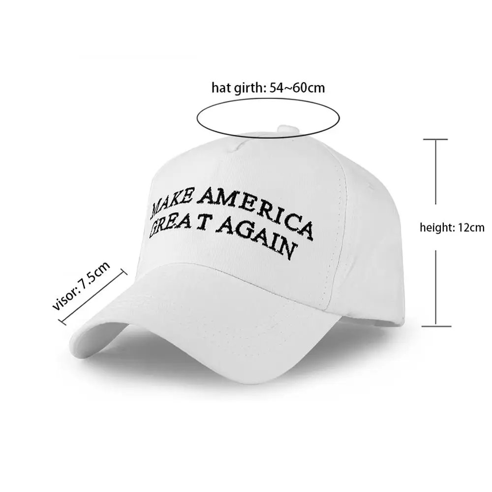 Trump Snapback Make America Great Again Embroidery Baseball Cap Men Hip Hop Hat Kids Casquettes Hats Women Trucker Cotton Hats