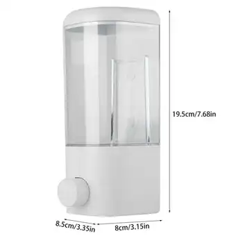 

0.5L Bathroom Hotel Wall Mounted Soap Liquid Shampoo Lotion Dispenser Practical