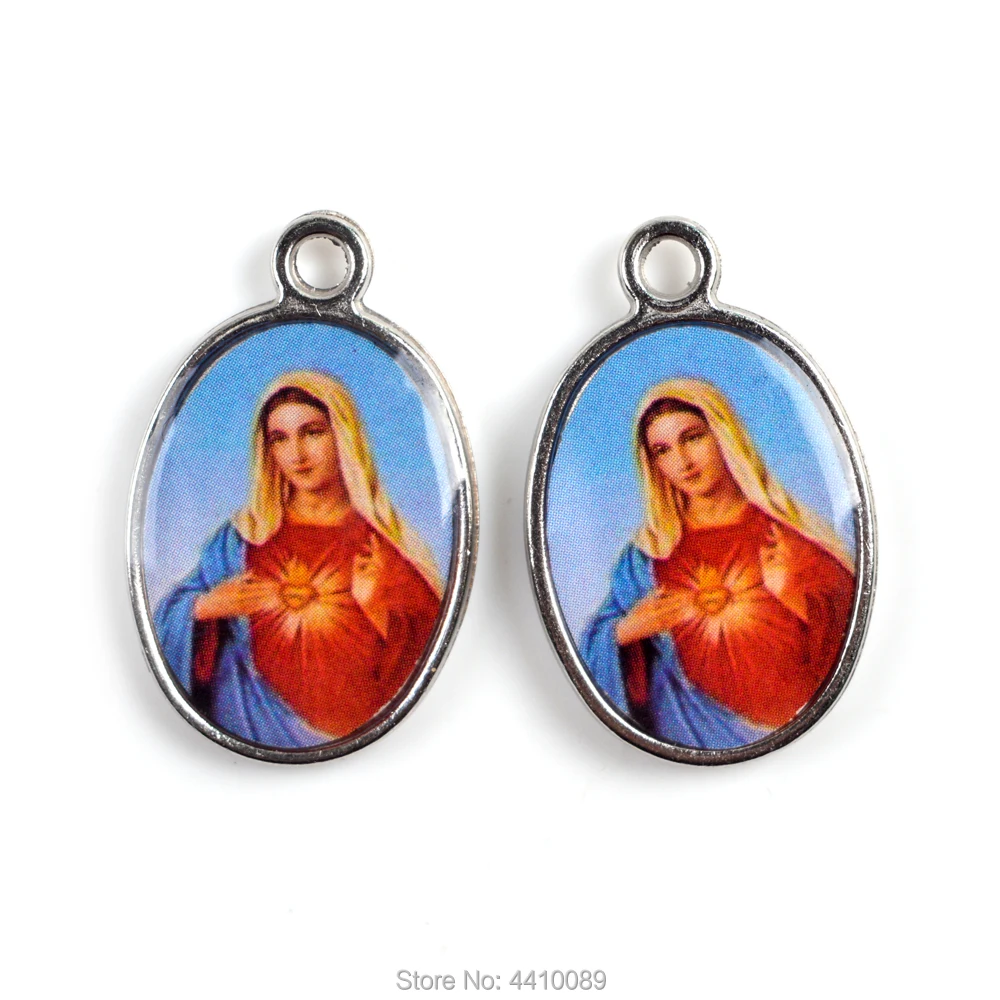 RQ313-7 25*16 мм религиозная подвеска Cathlic ST Фигурки много изображений для выбора - Окраска металла: RQ313-7