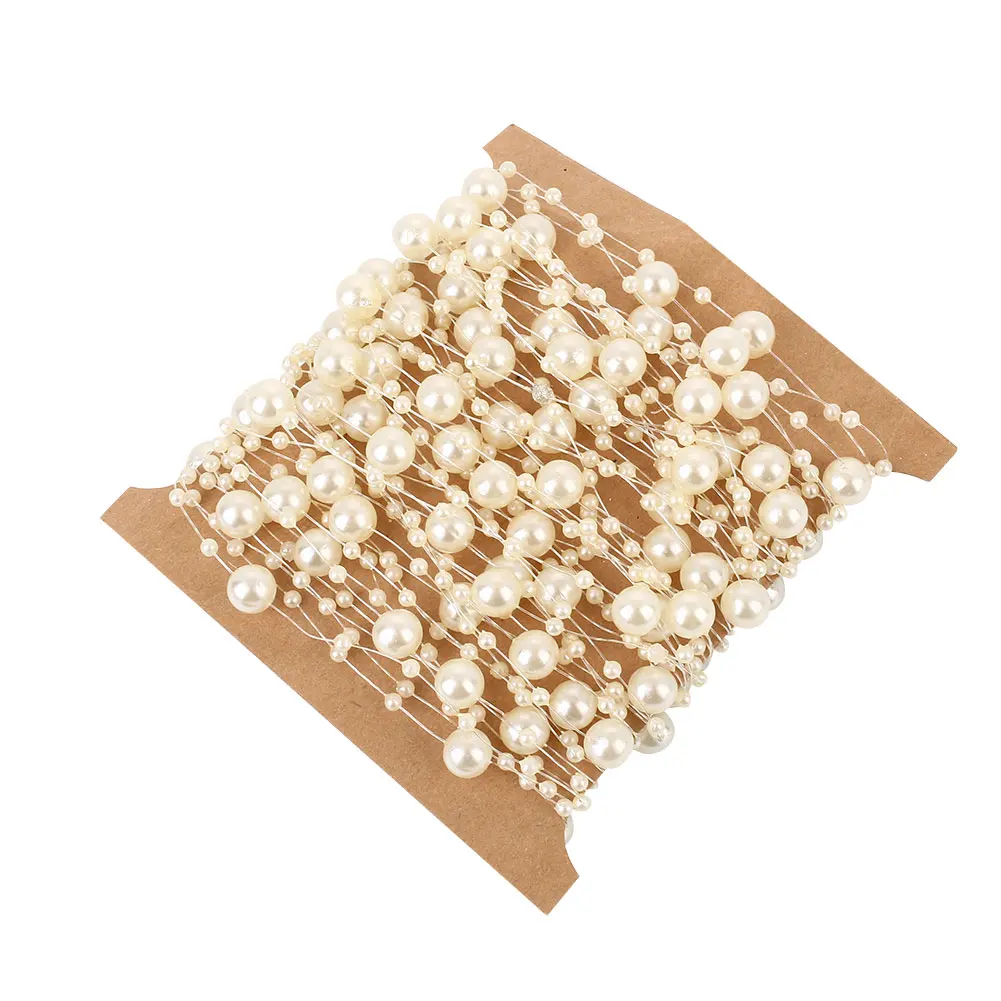 10 м ABS жемчужные бусины цепочка гирлянда Свадебная вечеринка украшение для волос