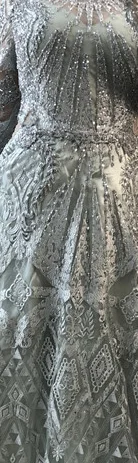 picture color Lakshmigown Дубай Роскошные вечерние платья с длинными рукавами темно-синие вечерние платья с круглым вырезом и кристаллами Robe de Soiree - Цвет: picture color