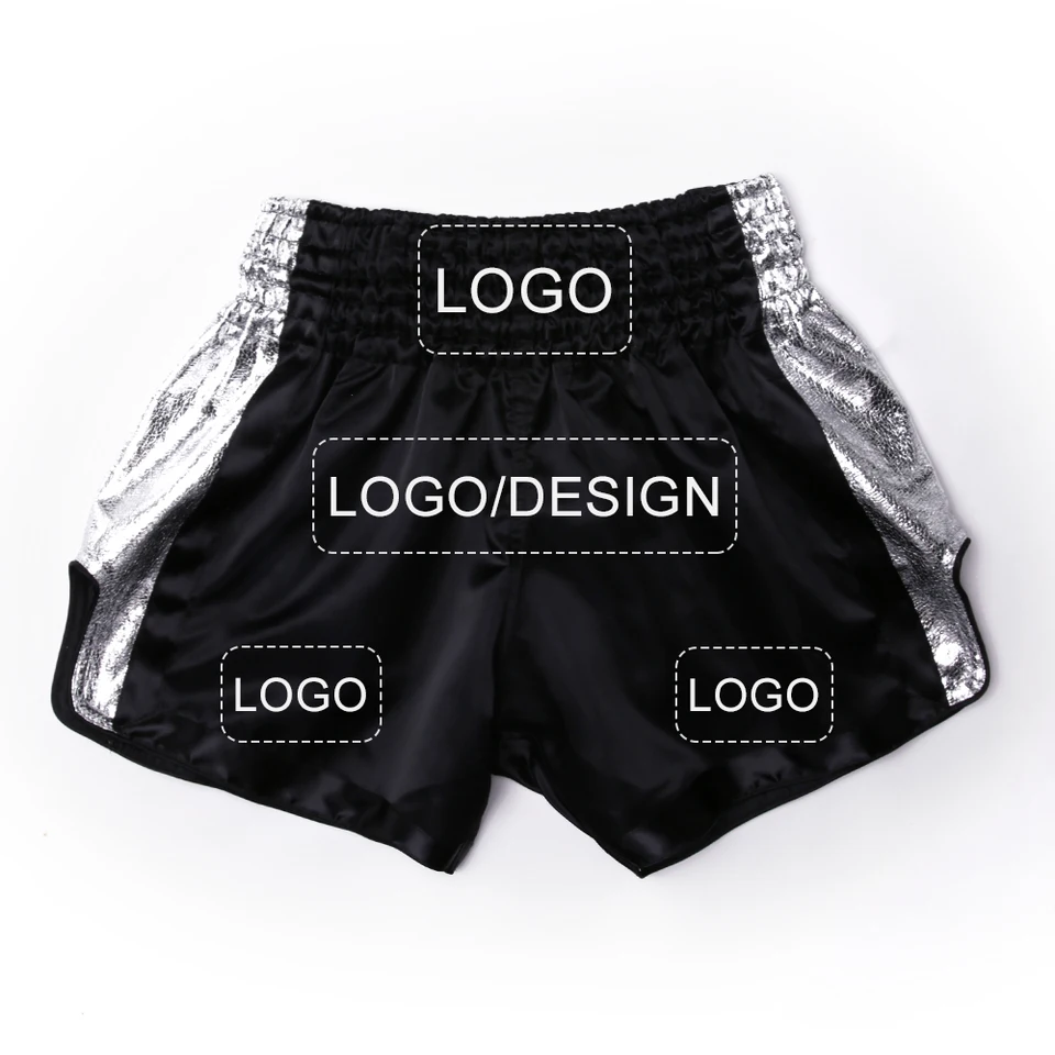 Amata Boxe Pantaloncini Muay Thai Personalizzati – Satin 100%, Vita Media, Cuciture Rinforzate, Per Uomo, Donna E Bambini