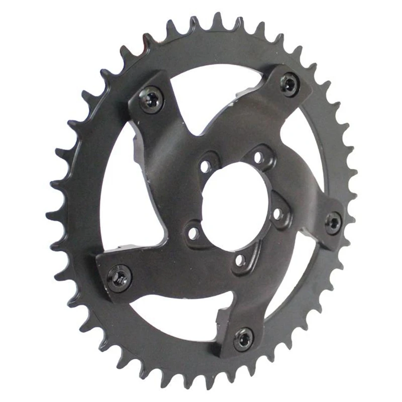 Clearance Chain Wheel and Replacement Chain Guard Adapter 42T Chainring Teeth for Bafang Bbshd Bbs03 Mid Drive Motor 2