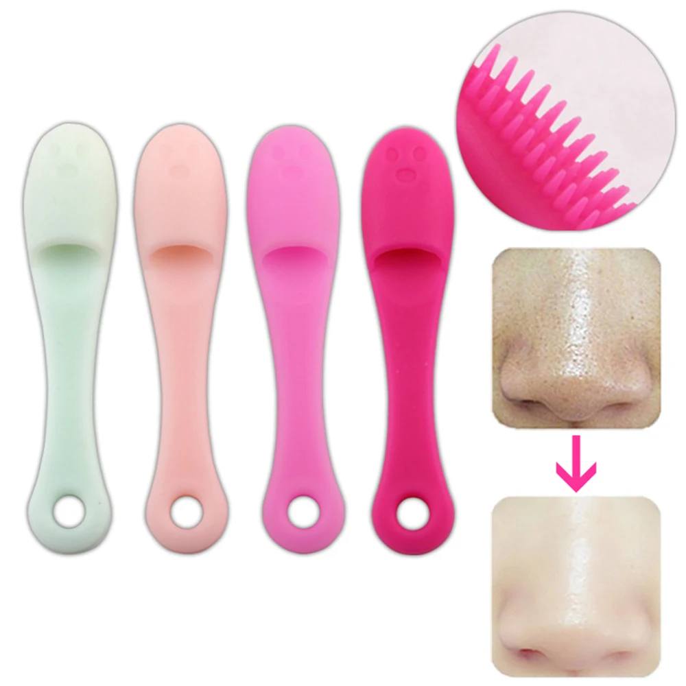 

1PC Silicone Blackhead Cleanser Nose Pore Wash Pad Brush Beauty Wash Face Exfoliating Blackhead Extrator Remover Cleaner Tools