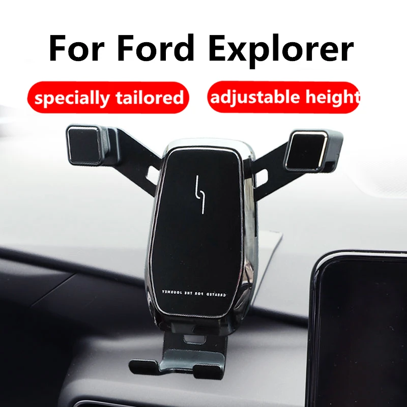 

Для Ford Explorer мобильный телефон держатель крепление, устанавливаемое на вентиляционное отверстие в салоне автомобиля кронштейн держатель сотового телефона клип подставка для Ford Explorer 2020 2021 аксессуары