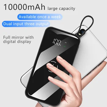 

FLOVEME Wireless Charger Power Bank External Battery QI 10000mAh Wireless Charging Powerbank Dual input for iPhone Xiaomi Huawei