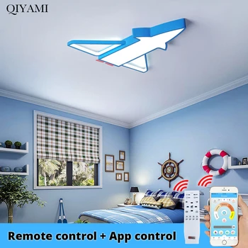 

New Design LED Ceiling Light Baby Room Child Airplane Shape With Remote Control Lamp Lighting Lamparas De Techo Luminaria