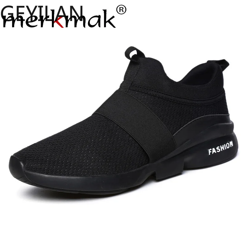 

Summer Mesh Sneakers Men Fashion Splice Soft Breathable Outdoor Men's Shoes Lace Up Anti-skid Casual Mens Footwear Flat