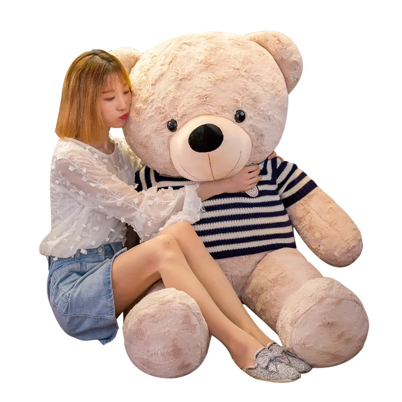 

Creative New Style Sweater Teddy Bear Plush Toys Cartoon Embossed Velvet Bear Doll Pillow Gift Customizable Logo
