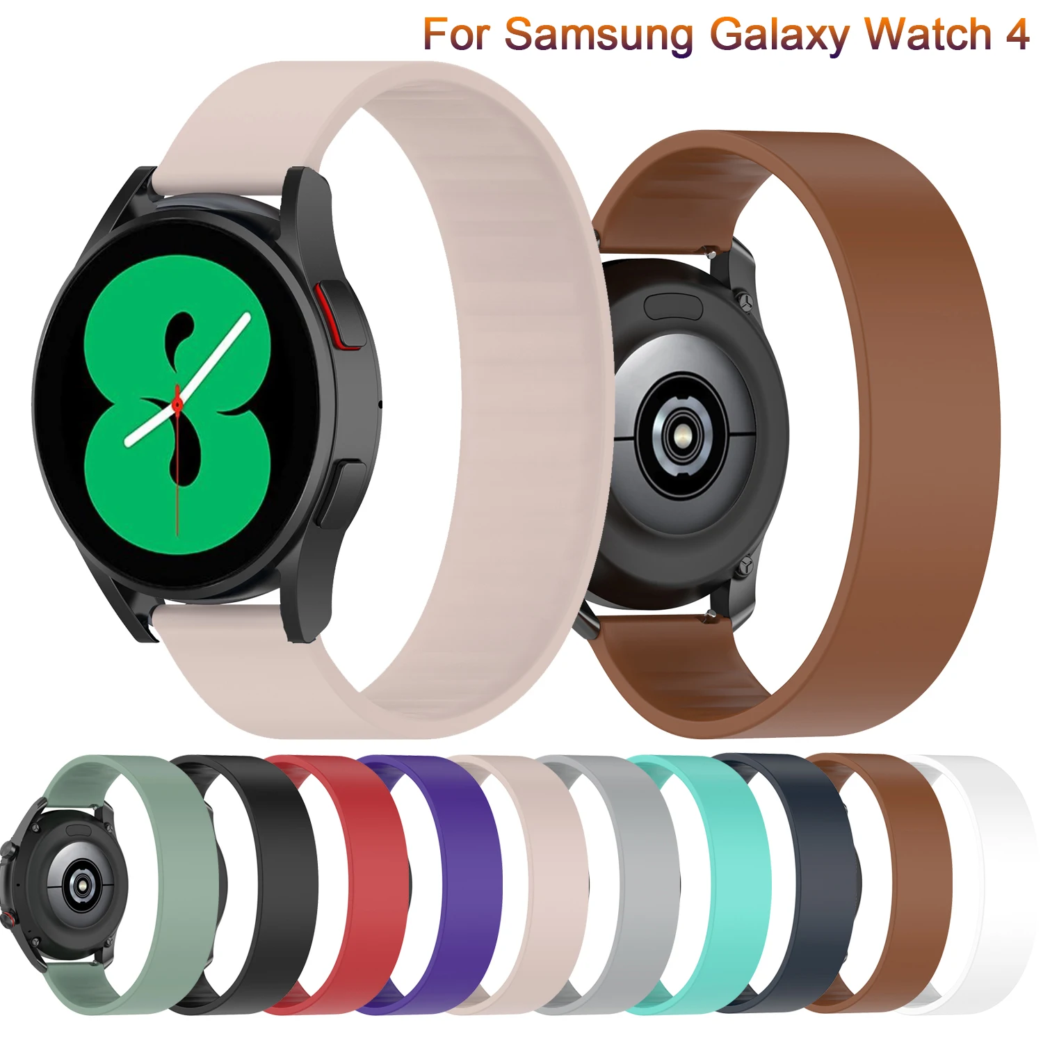 Cinturino In Silicone Per Samsung Galaxy Watch 4 44Mm 40Mm Cinturino Easyfit Cinturino Per Samsung Galaxy Watch 4 Classic 46Mm 42Mm Bracciale