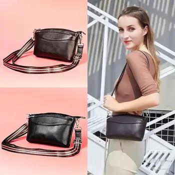 

Bag Female 2020 New Genuine Leather Women Bag RFID First Layer Cowhide Fashion Ladies Single Shoulder Girl Casual Messenger Bag