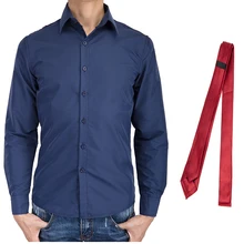 FLORATA мужские рубашки и наборы галстуков джентльмен бизнес ветер Топы банкетные Свадебные рабочие платья среднего размера с длинными рукавами