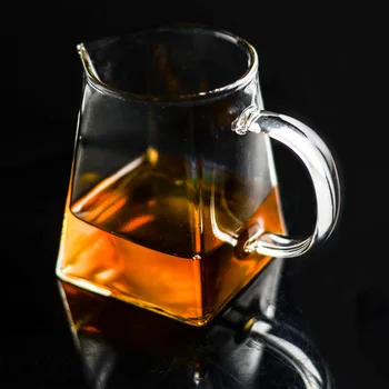 

Clear Sir Glass The Cup Fair Cup Kungfu Online Glass Trumpet Thickening Tea Heat-resisting Tea Ceremony Household Part Tea