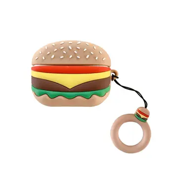 

Cute Hamburger Protective Case Silicone Cover Shockproof Shell for Airpods Pro