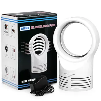 

Creative Desktop Office Mini Leafless Fan Sleeping Fan Student Fan Two Gear Air Volume Stable Wind Speed