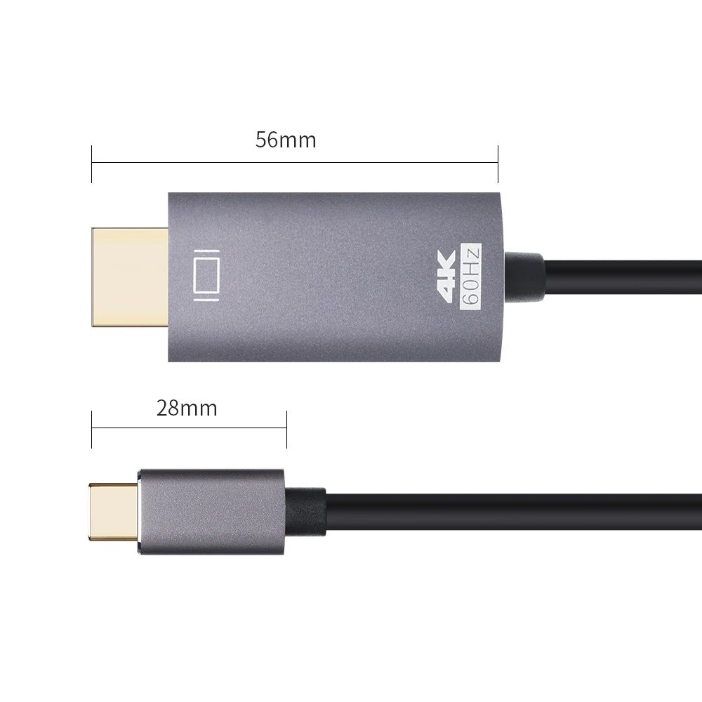 Кабель PCER USB C HDMI 4K Type Thunderbolt3 конвертер для MacBook Huawei Mate 30 адаптер|Кабели VGA| |